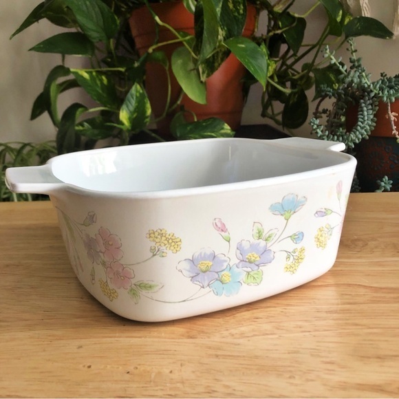 Corningware Corelle Pastel Bouquet A-1 1/2-B - 1.5L Baking Serving Dish NO LID - Picture 1 of 8